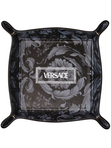 versace leather tray|Versace Barocco.